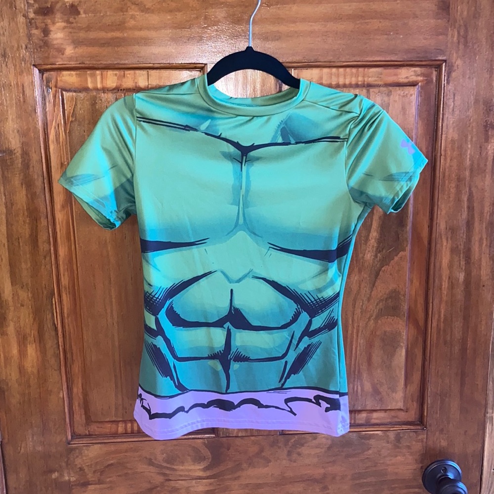 NEW Kids Under Armour Hulk Compression Top Shirt